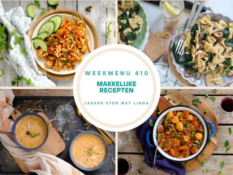 Wat eten we vandaag weekmenu