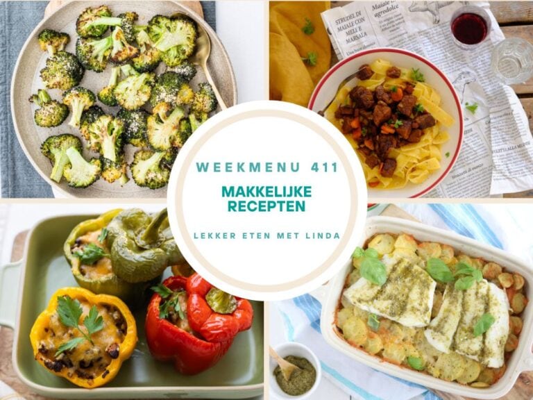 Wat eten we vandaag weekmenu