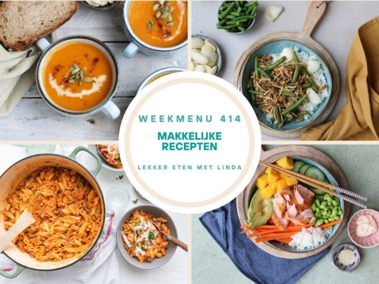 Wat eten we vandaag weekmenu