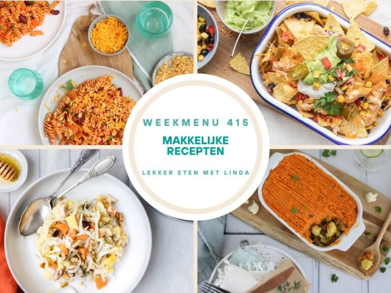 Wat eten we vandaag weekmenu