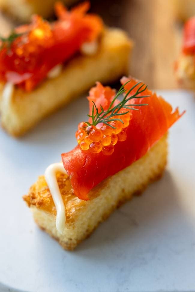 Brioche met zalm