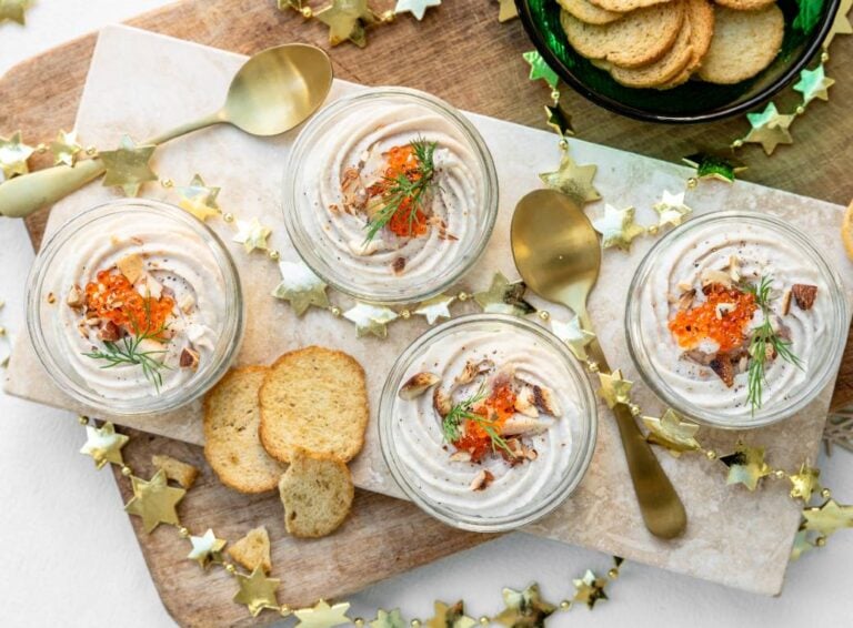 Forelmousse in een glaasje