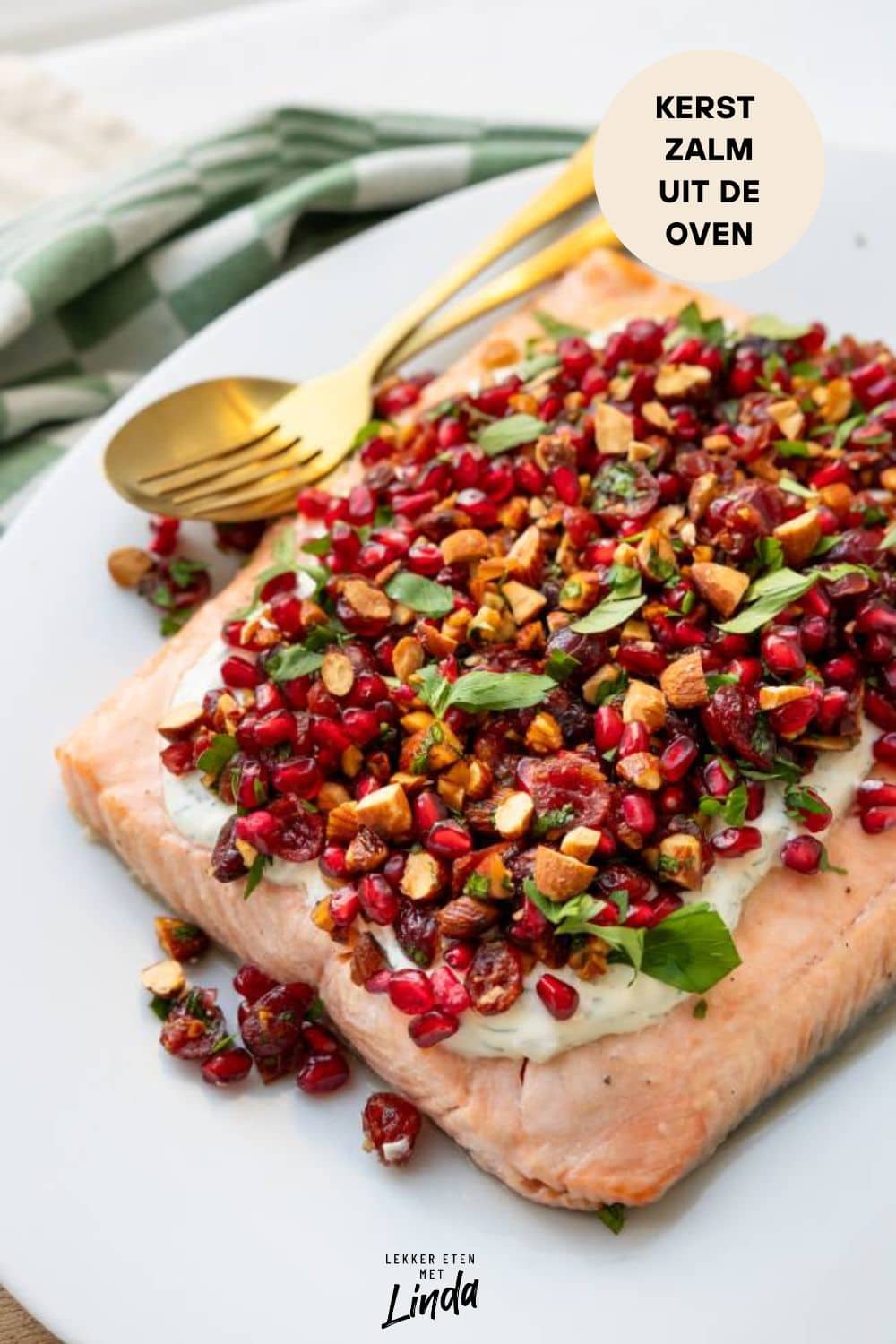 Kerst zalm uit de oven