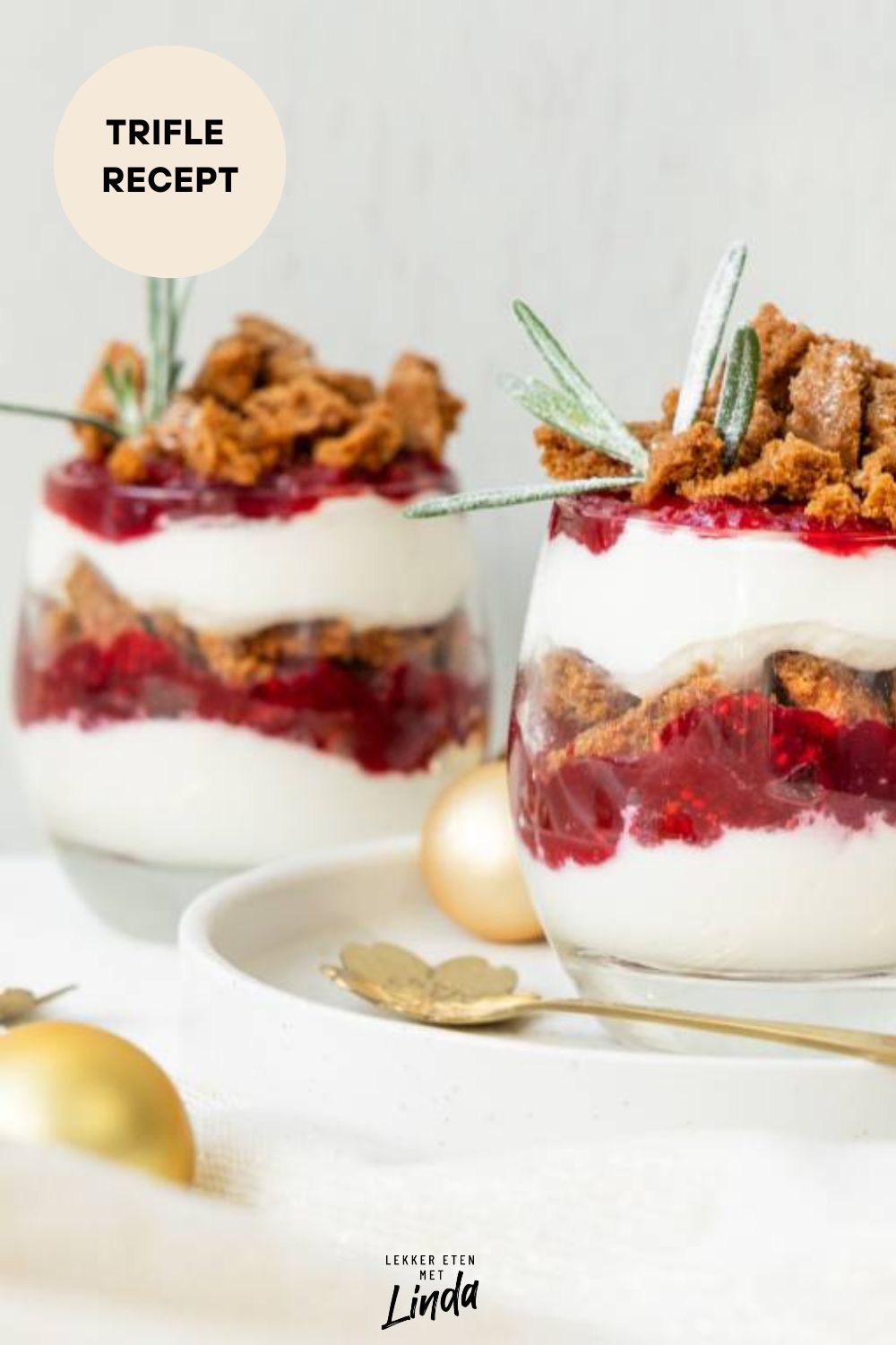 Makkelijk trifle recept voor kerst