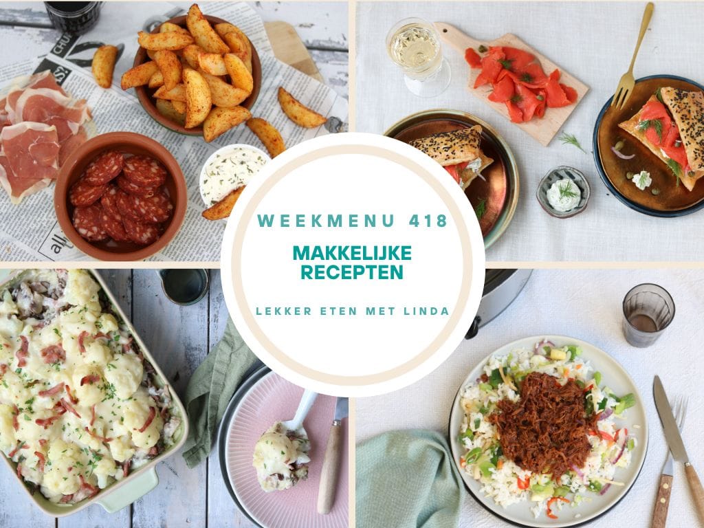 Wat eten we vandaag weekmenu