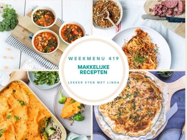 Wat eten we vandaag weekmenu