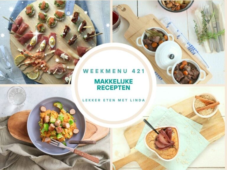 Wat eten we vandaag weekmenu