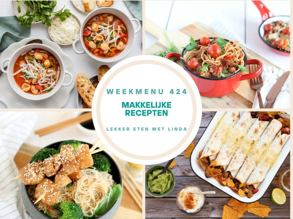 Wat eten we vandaag weekmenu