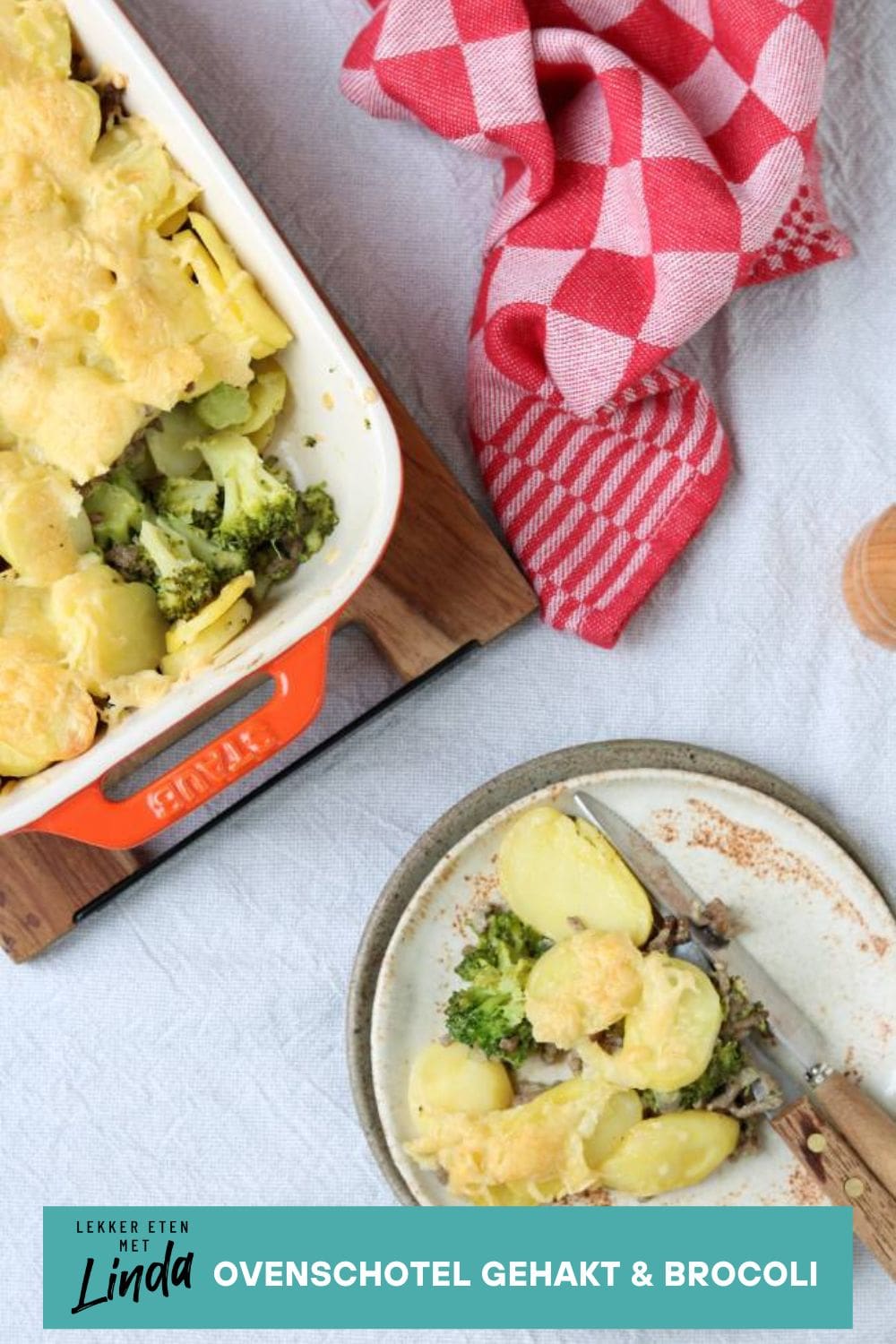 Makkelijke ovenschotel met gehakt en broccoli