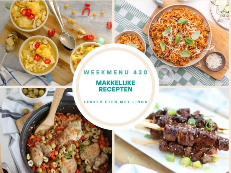 Wat eten we vandaag weekmenu