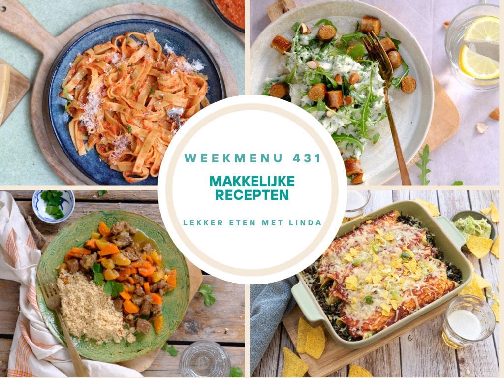 Wat eten we vandaag weekmenu