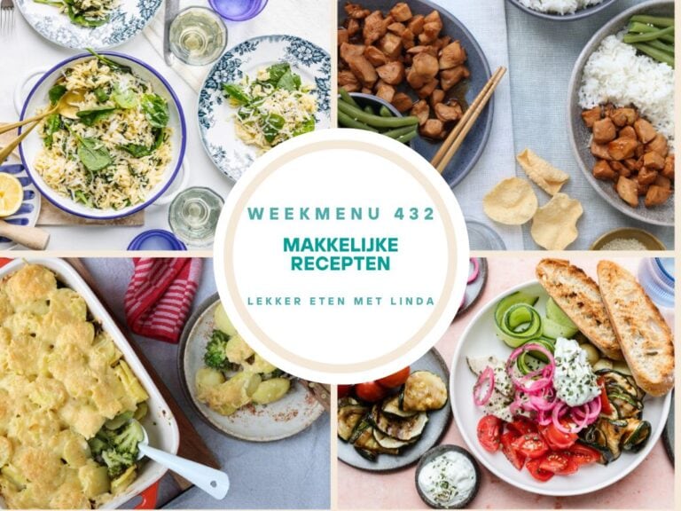 Wat eten we vandaag weekmenu