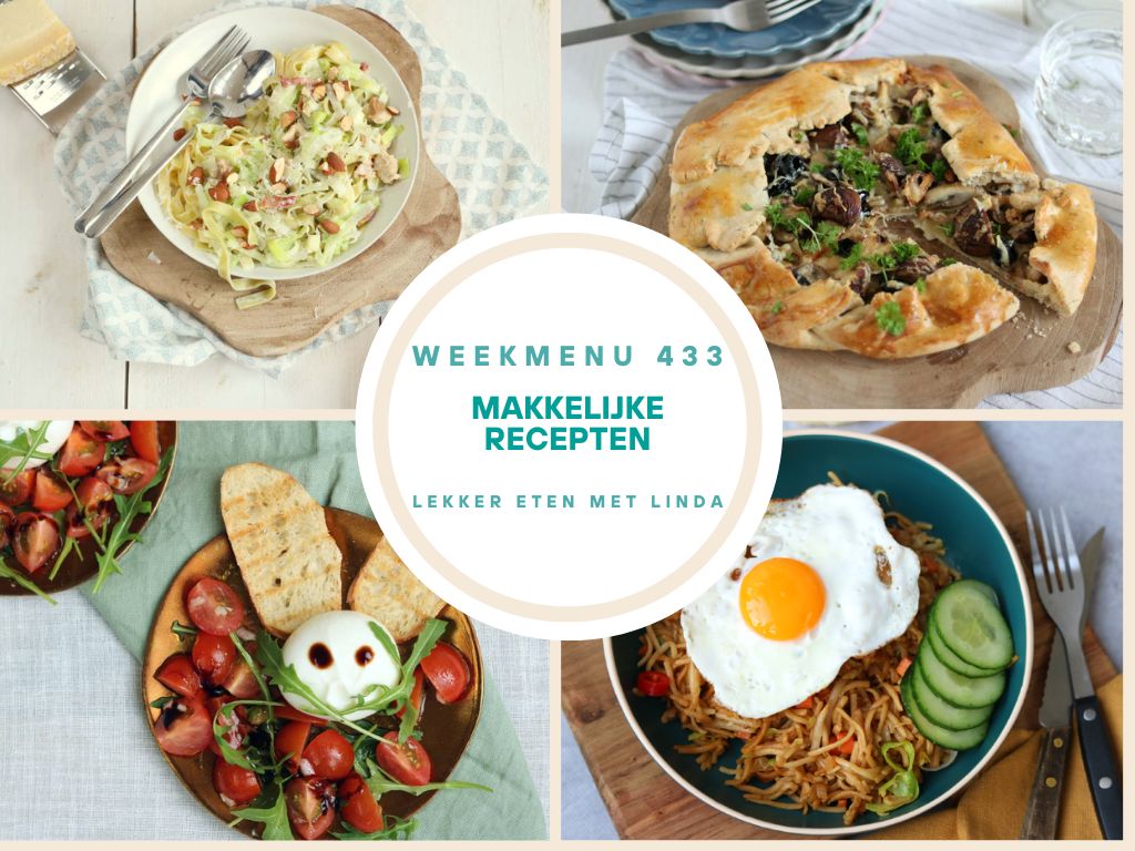 Wat eten we vandaag weekmenu 