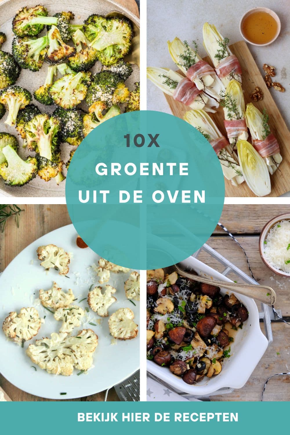 Groente uit de oven, geroosterde groenten uit de oven