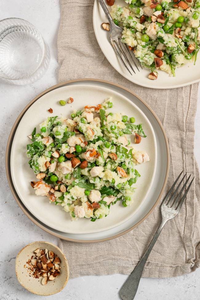 Lentestamppot met rucola