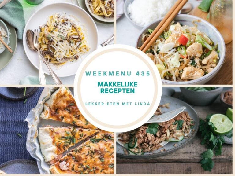 Wat eten we vandaag weekmenu