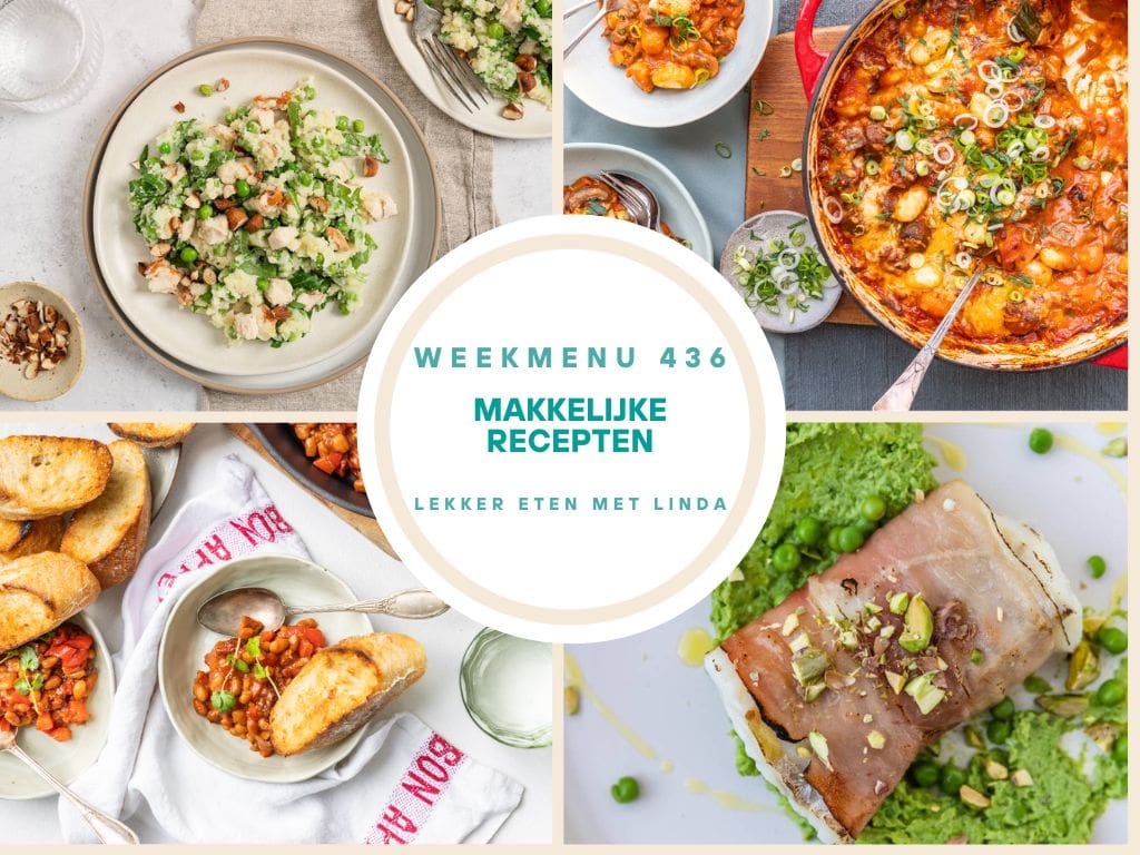 Wat eten we vandaag weekmenu