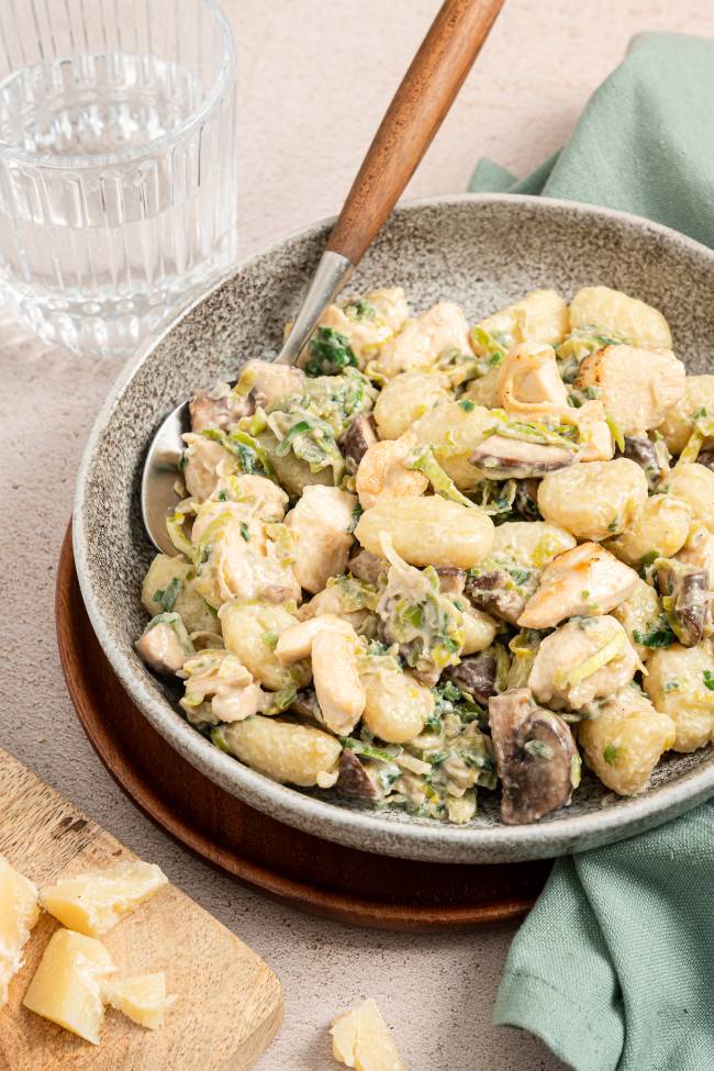 Gnocchi met kip in 20 minuten op tafel