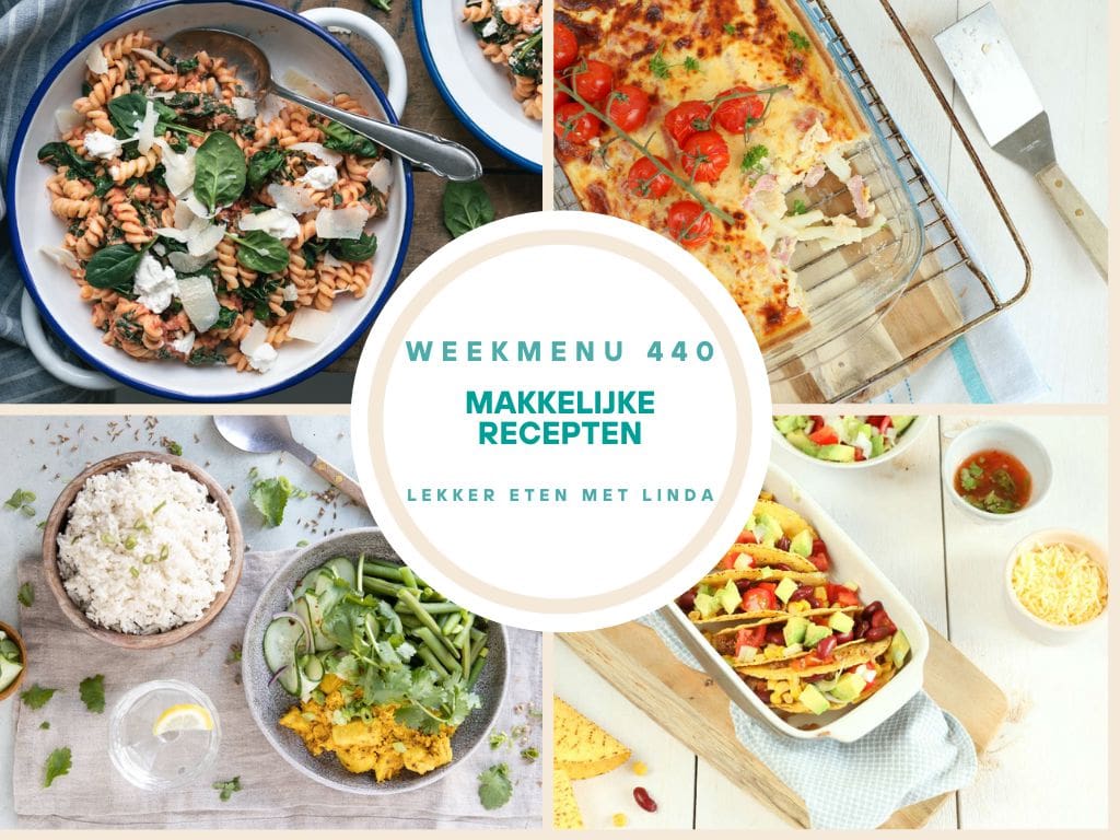 Wat eten we vandaag weekmenu