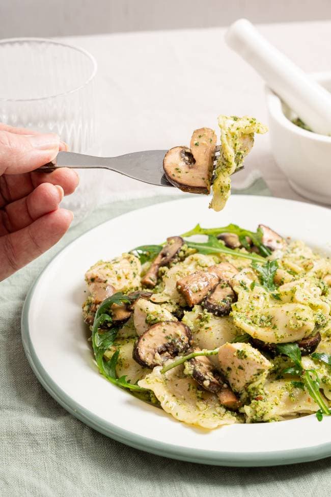 Ravioli met champignons