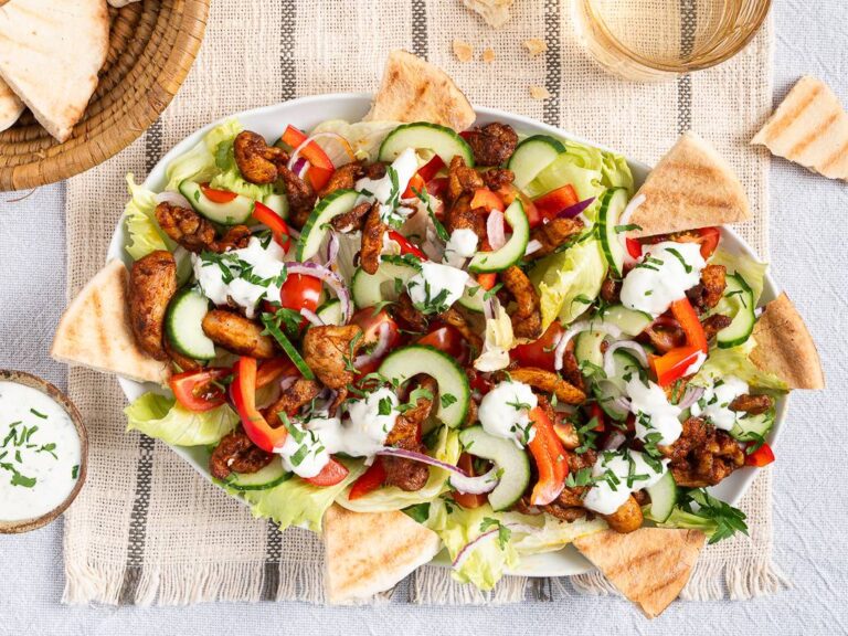 Kipshoarma salade