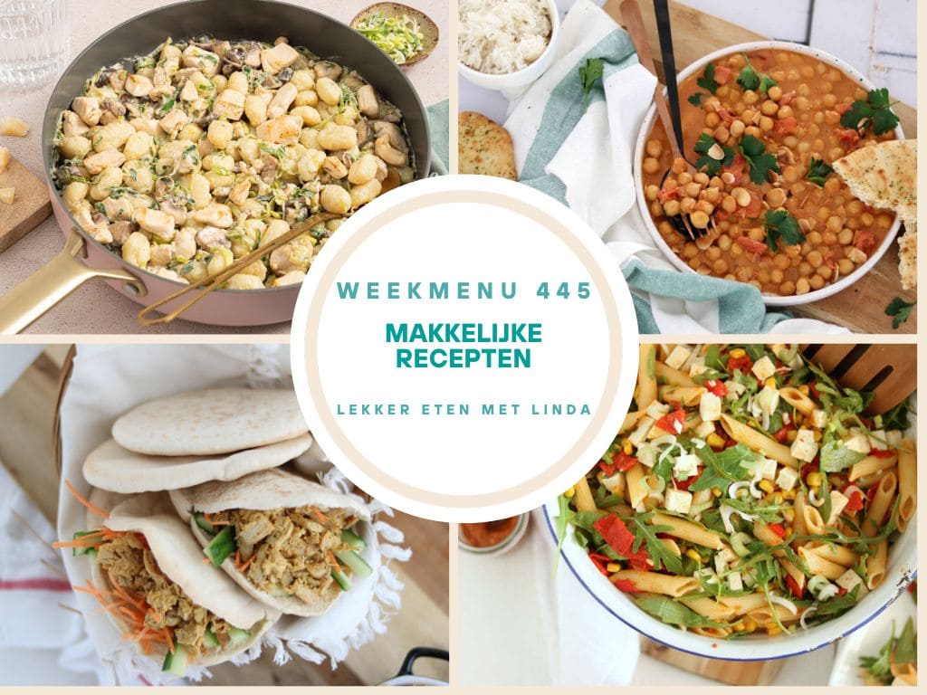 Wat eten we vandaag weekmenu