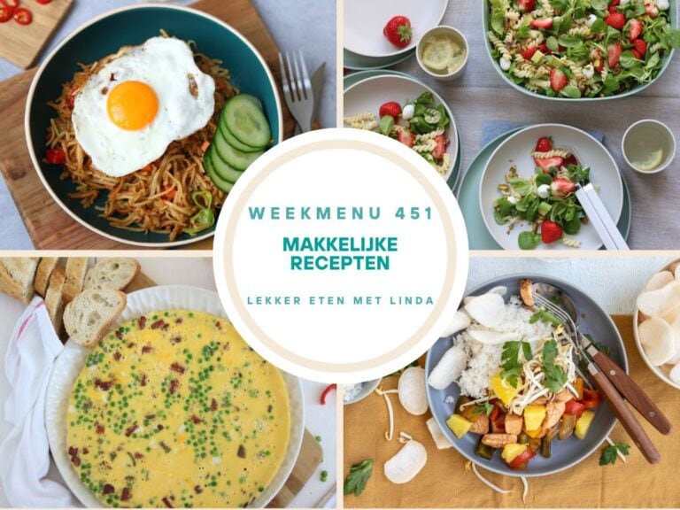 Wat eten we vandaag weekmenu