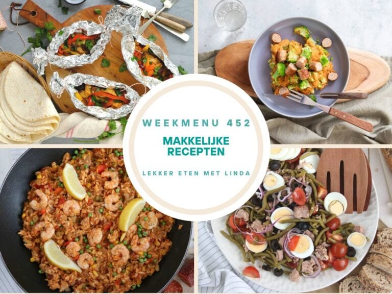 Wat eten we vandaag weekmenu
