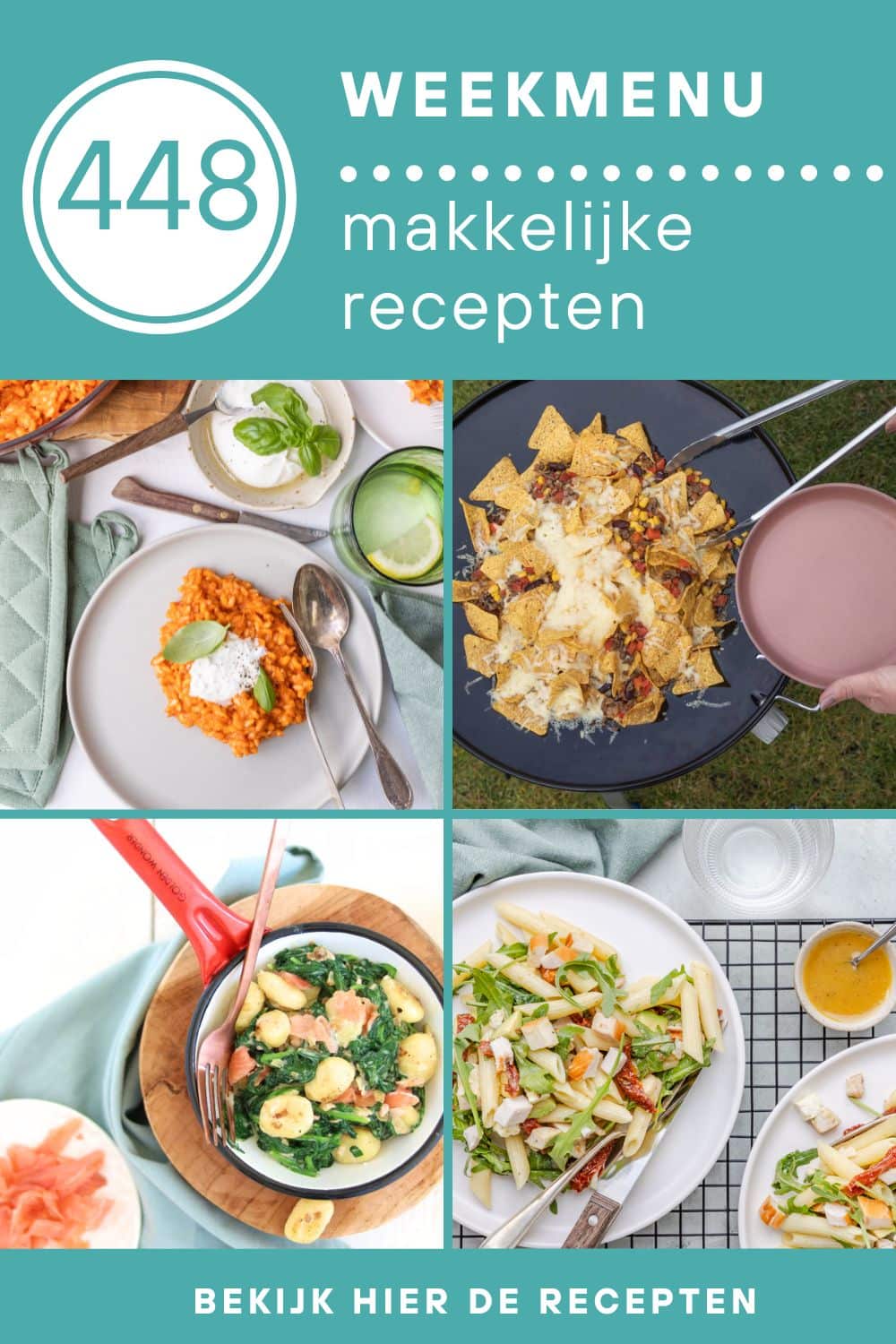 Weekmenu recepten voor het avondeten