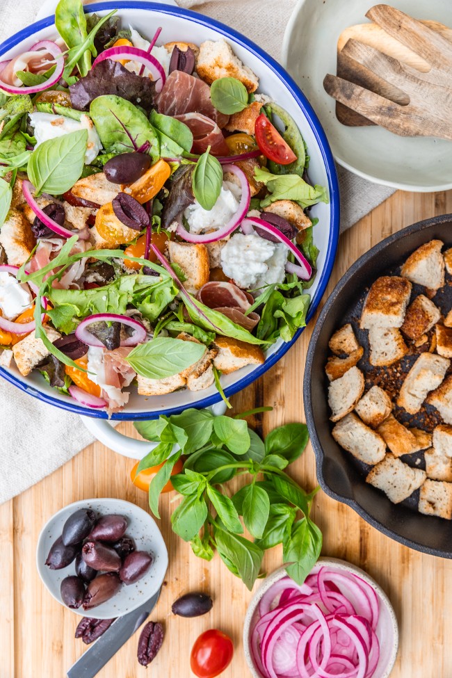Eten zonder koken italiaanse salade