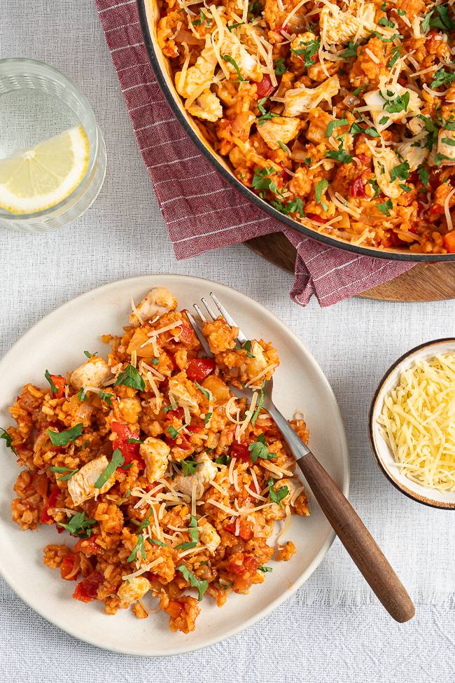 Eenpansgerecht met rijst, makkelijk recept voor het avondeten