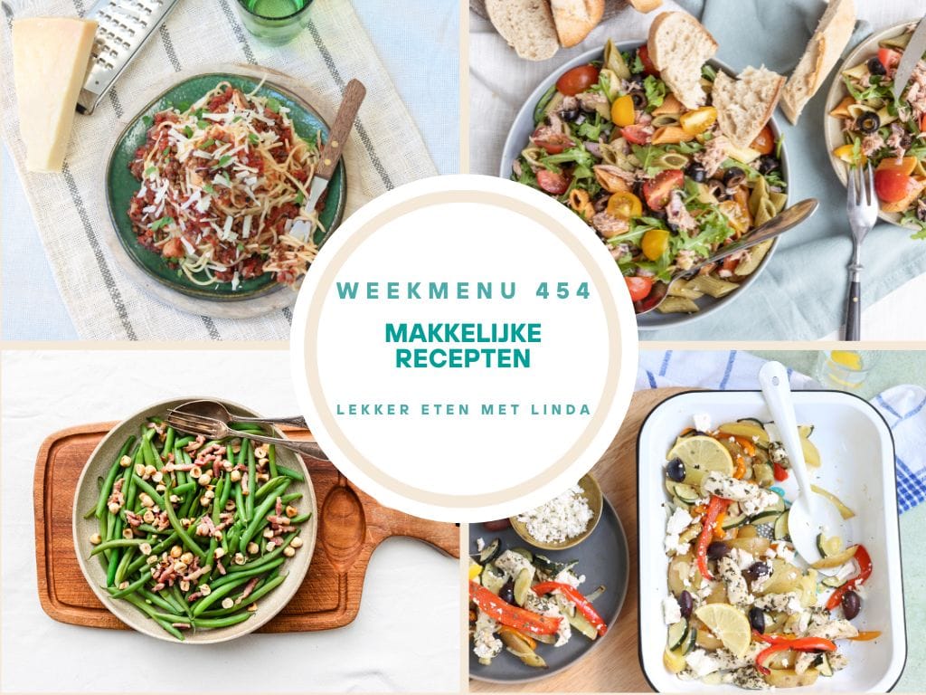 Wat eten we vandaag weekmenu