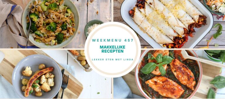 Weekmenu gezonde recepten 457